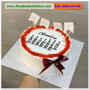 Bánh Sinh Nhật Cuốn Lịch - CL126